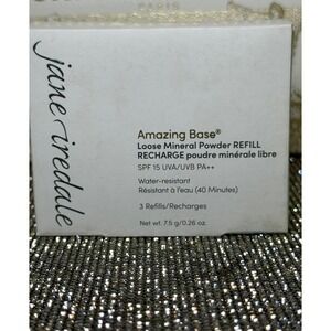 Jane Iredale Amazing Base Loose Mineral Powder Refill 3 pack COCOA New